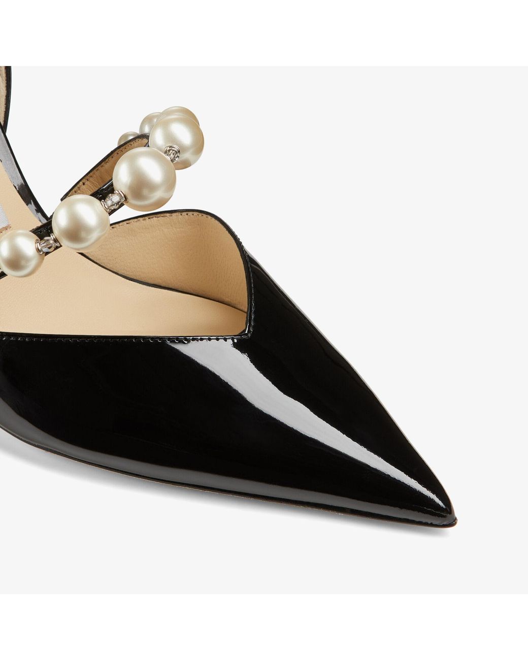 Jimmy Choo Black Aurelie 85 Patent Pump