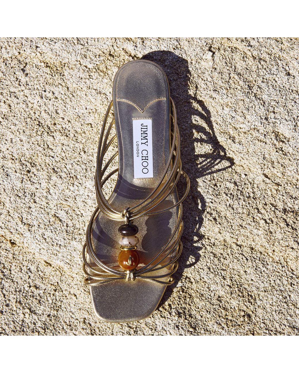 Jimmy Choo Brown Lova Mule Flat