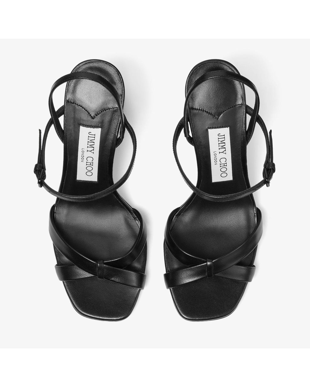 Jimmy Choo Black Elsy Block Heel 85