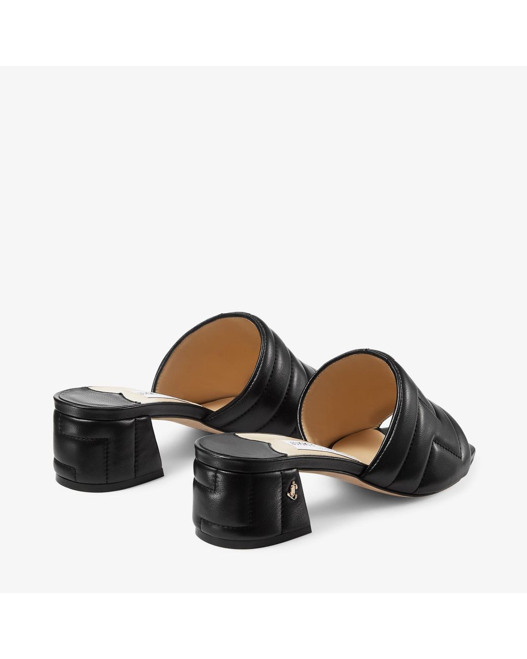 SALE!!Jimmy Choo★THEMIS Jimmy Choo - Themis Black Woven Raffia Sandal, 45mm