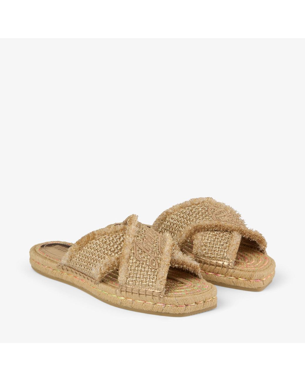 Jimmy Choo Natural Aciel Sandal Flat