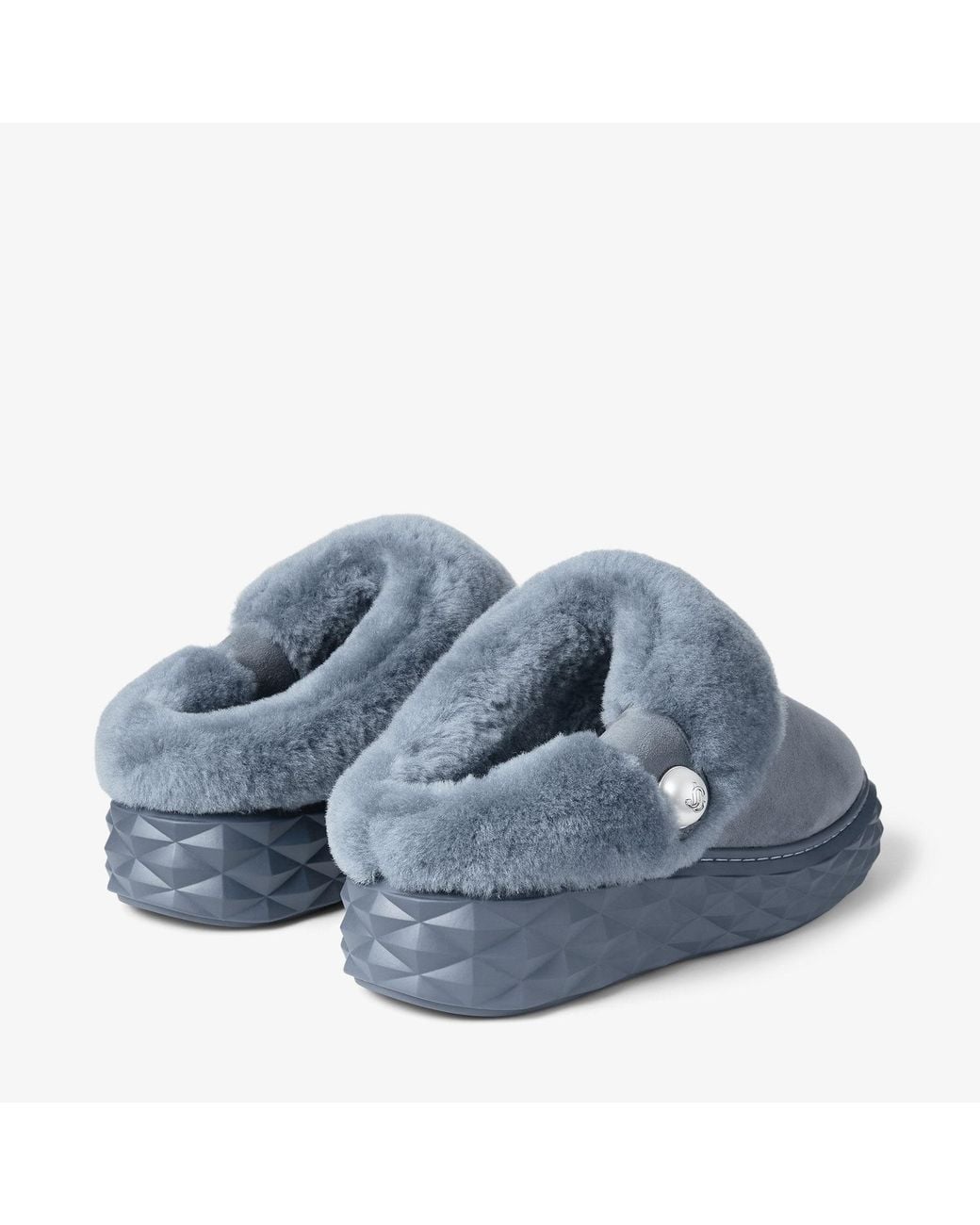 Jimmy Choo Blue Diamond Maxi Mule F