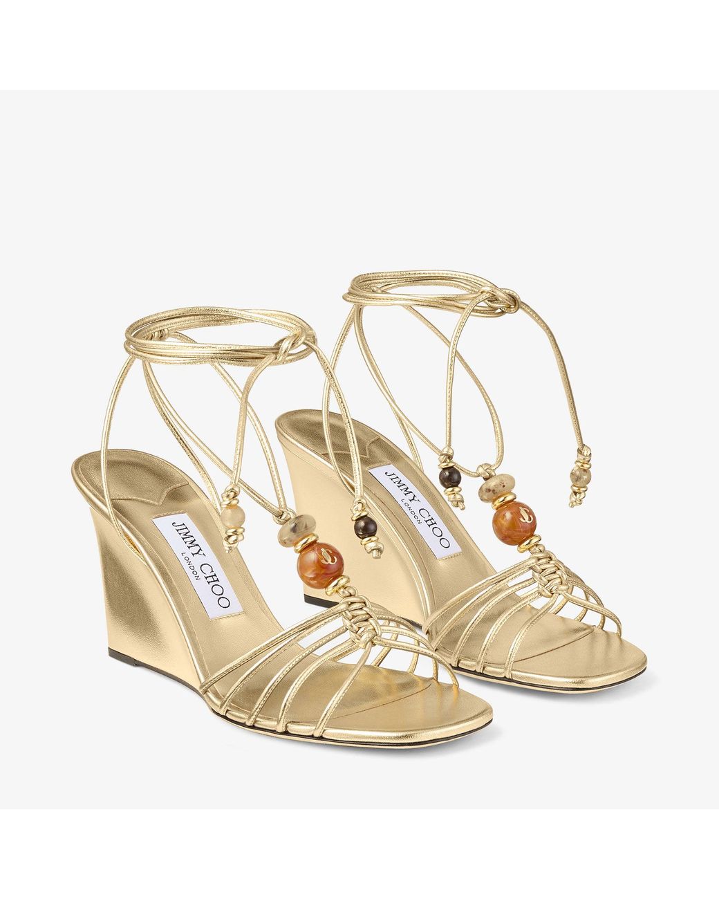 Jimmy Choo Metallic Lova Wedge 85
