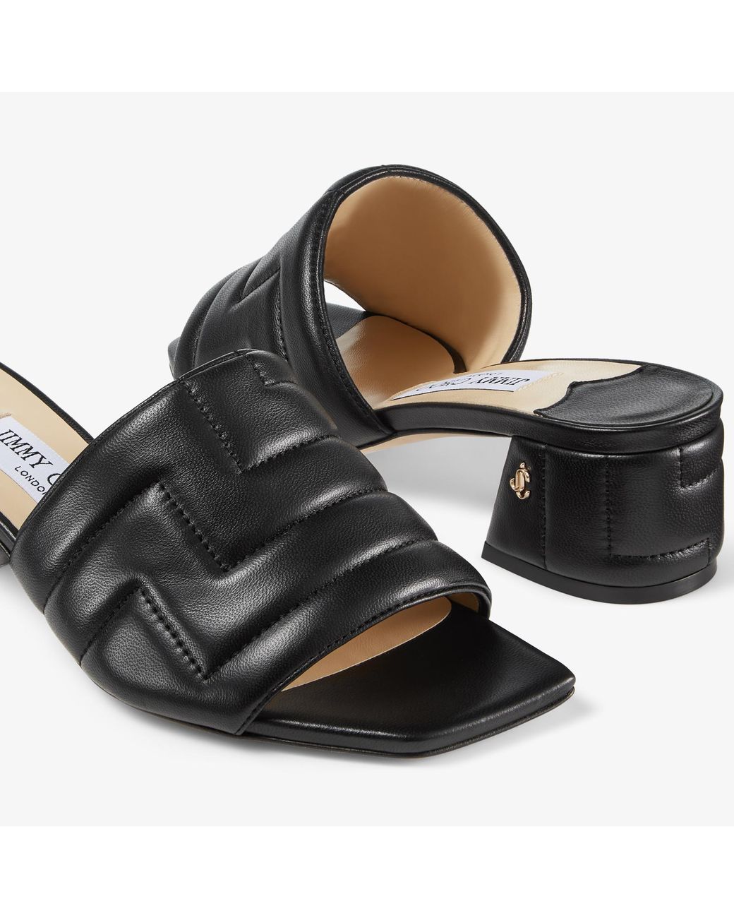 Jimmy Choo Themis 45 in Black | Lyst