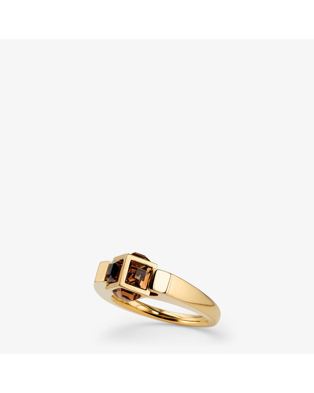 Jimmy Choo Metallic Jc Cube Triple Ring