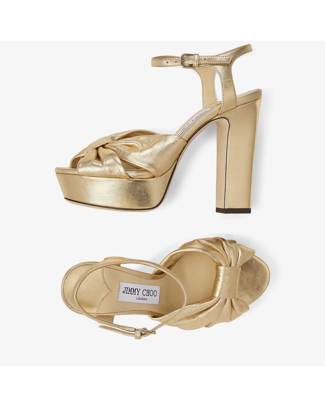 Jimmy Choo Metallic Heloise 120