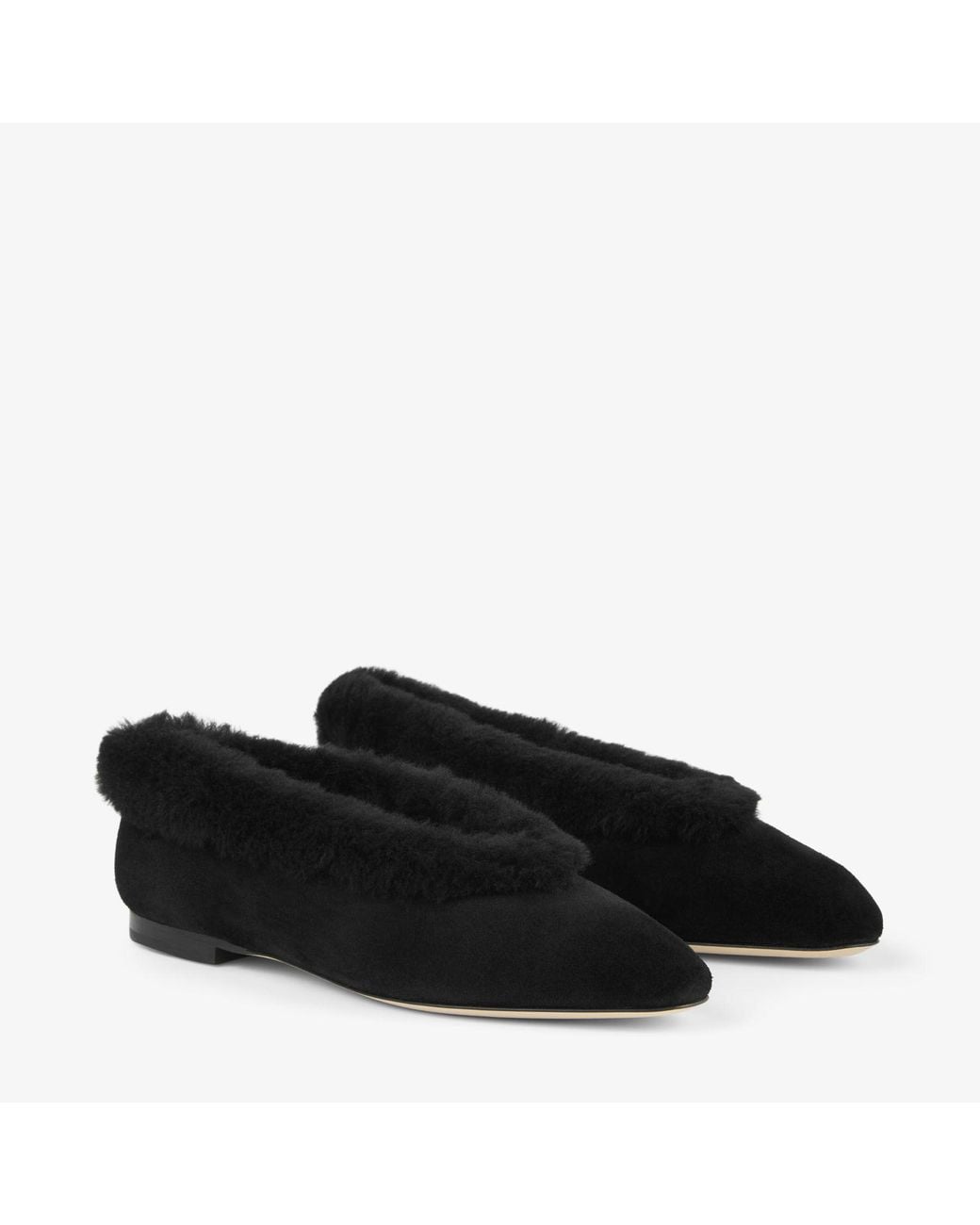 Jimmy Choo Black Margot Flat