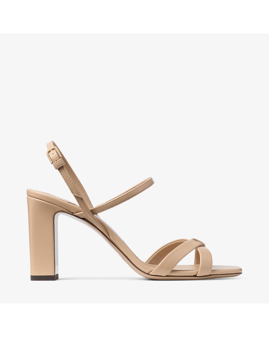 Jimmy Choo Metallic Elsy Block Heel 85