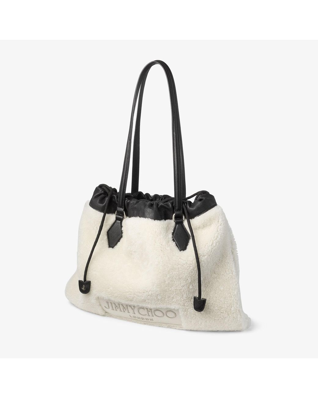 Jimmy Choo Natural Drawstring Tote Medium