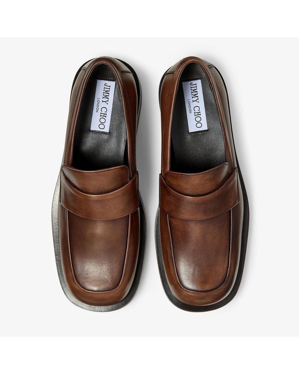 Jimmy Choo Brown Buff Loafer for men