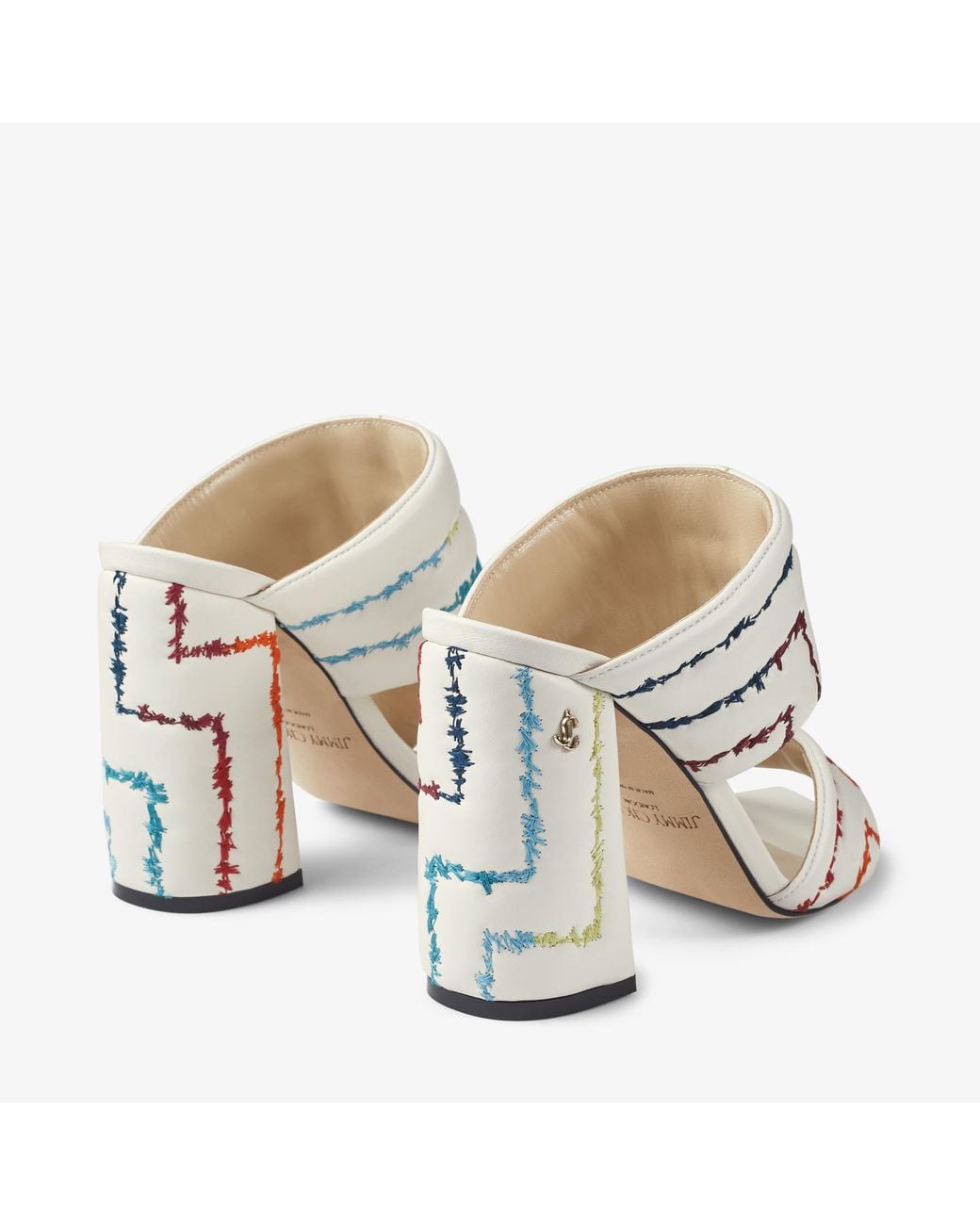 Jimmy Choo Themis Sandal 100 in White | Lyst Australia