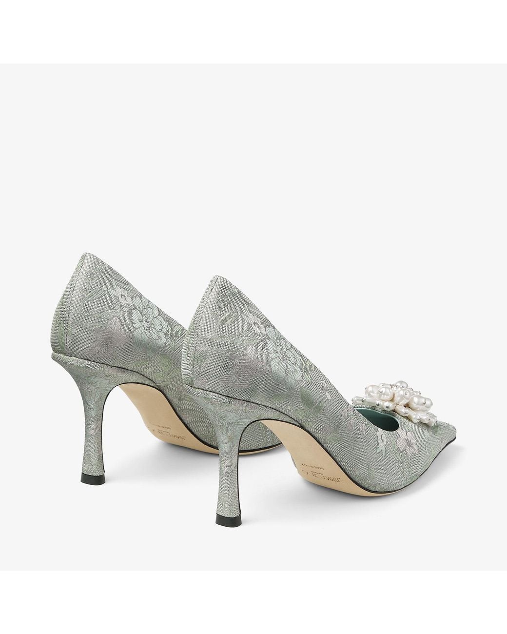 Jimmy Choo Gray Ines Pump 85