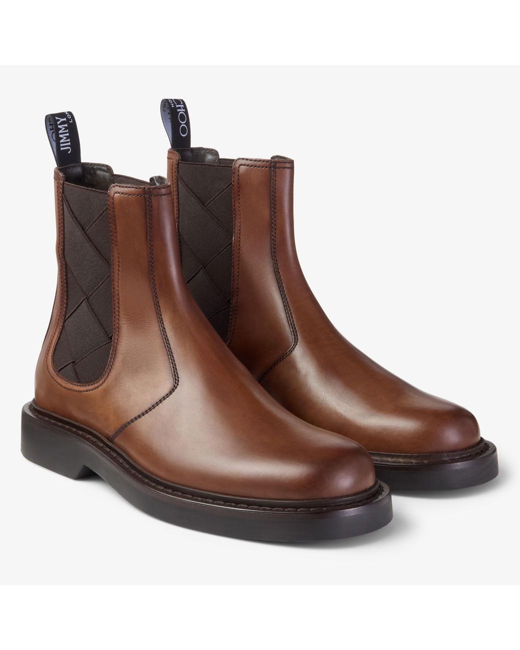 Jimmy Choo Brown Reggie Chelsea Boot for men