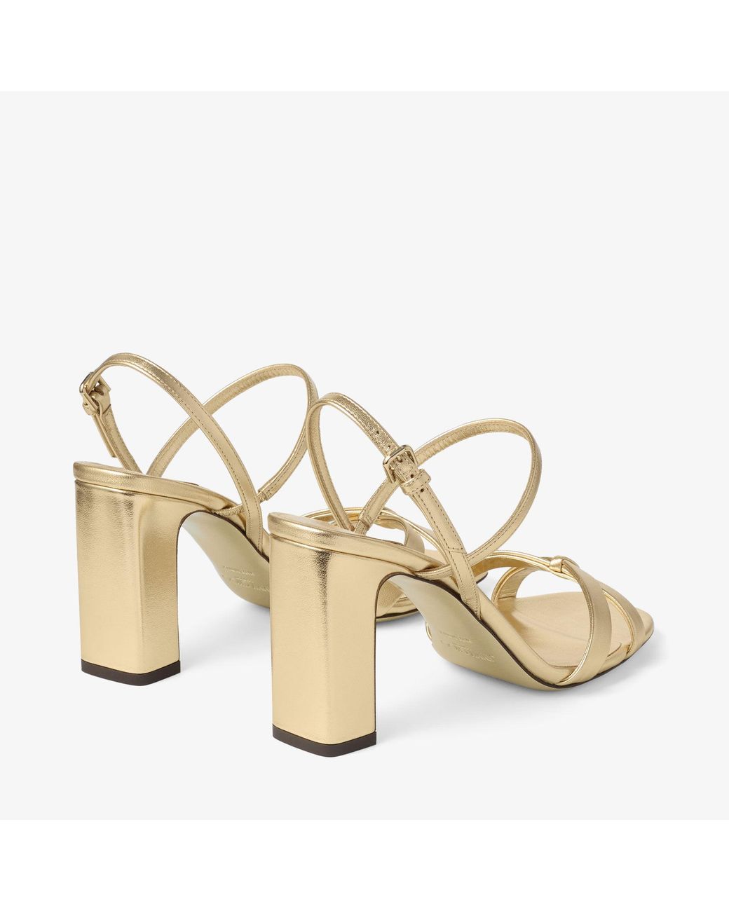 Jimmy Choo Metallic Elsy Block Heel 85