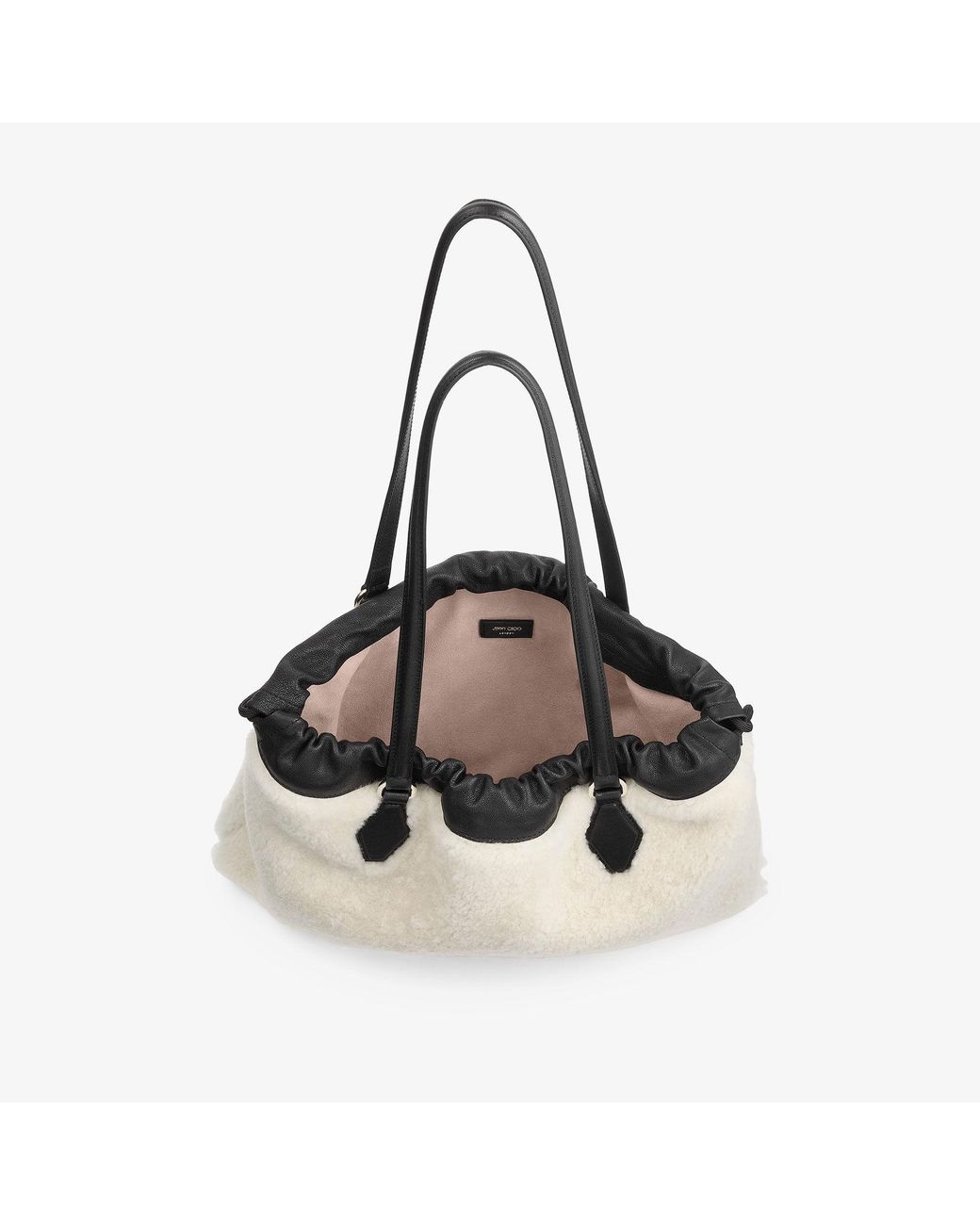Jimmy Choo Natural Drawstring Tote Medium