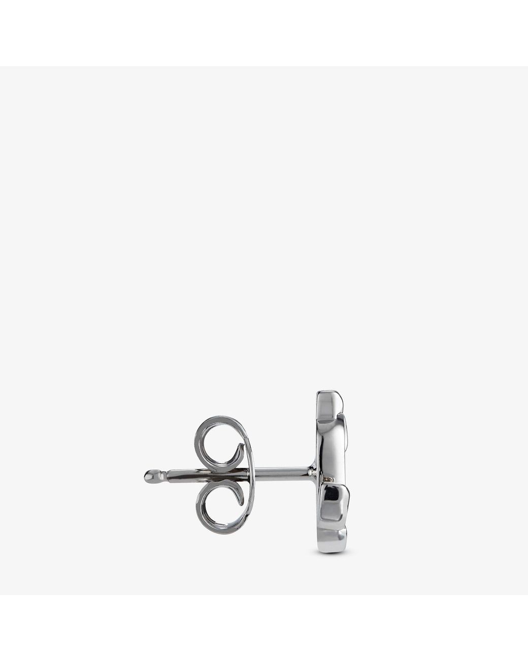 Jimmy Choo White Jc Mini Studs