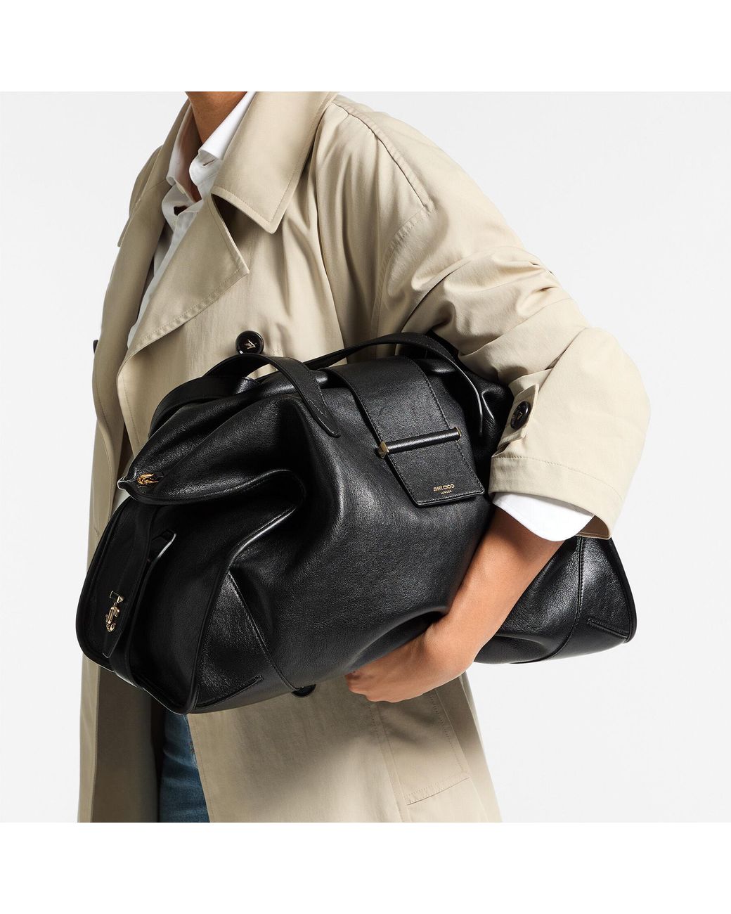 Jimmy Choo Black Bar Holdall Large