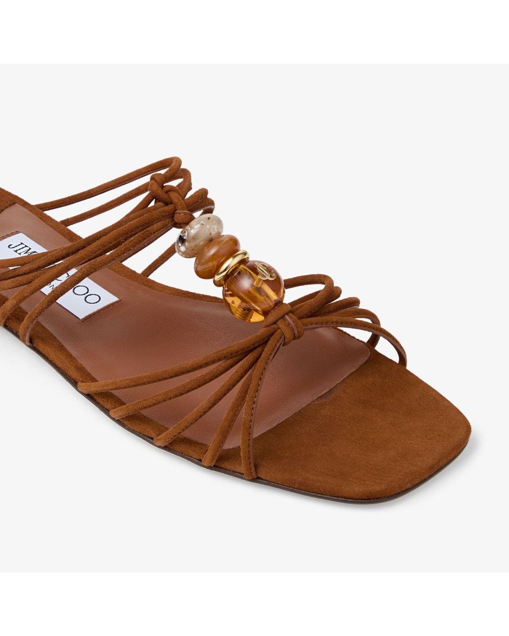 Jimmy Choo Brown Lova Mule Flat