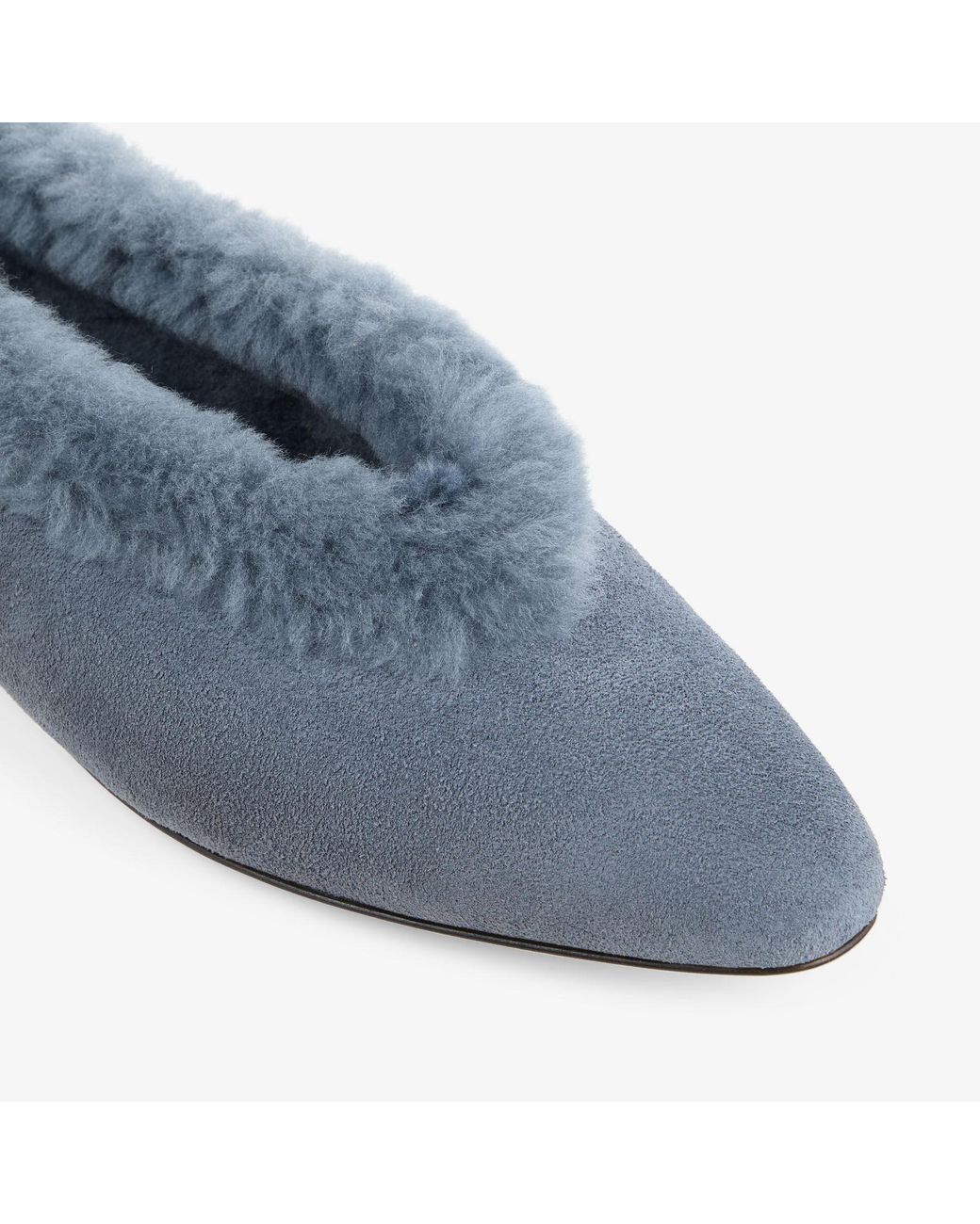Jimmy Choo Blue Margot Flat