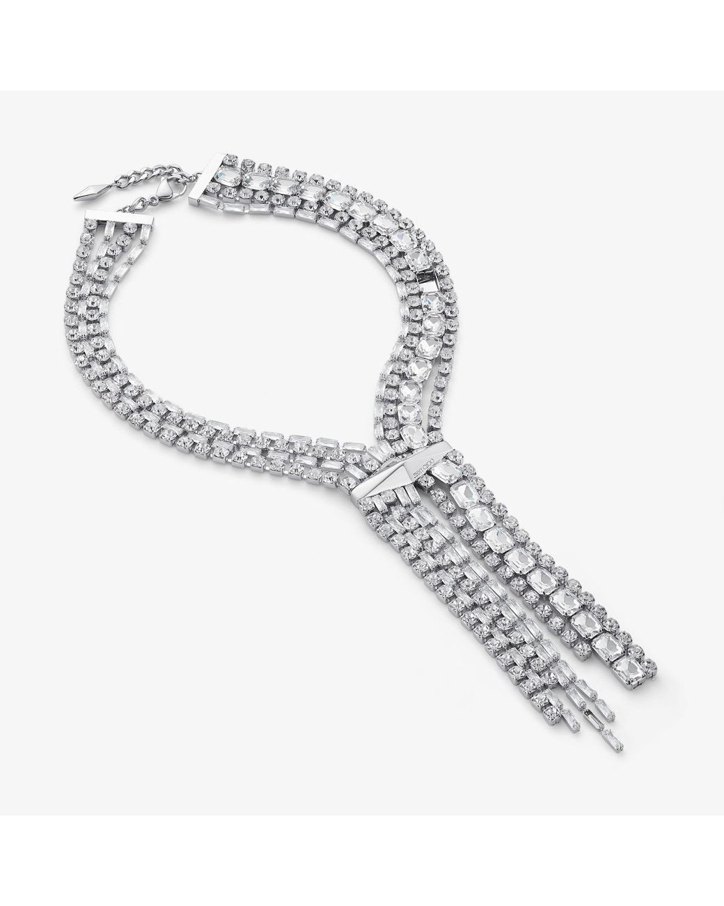 Jimmy Choo White Zandra Necklace