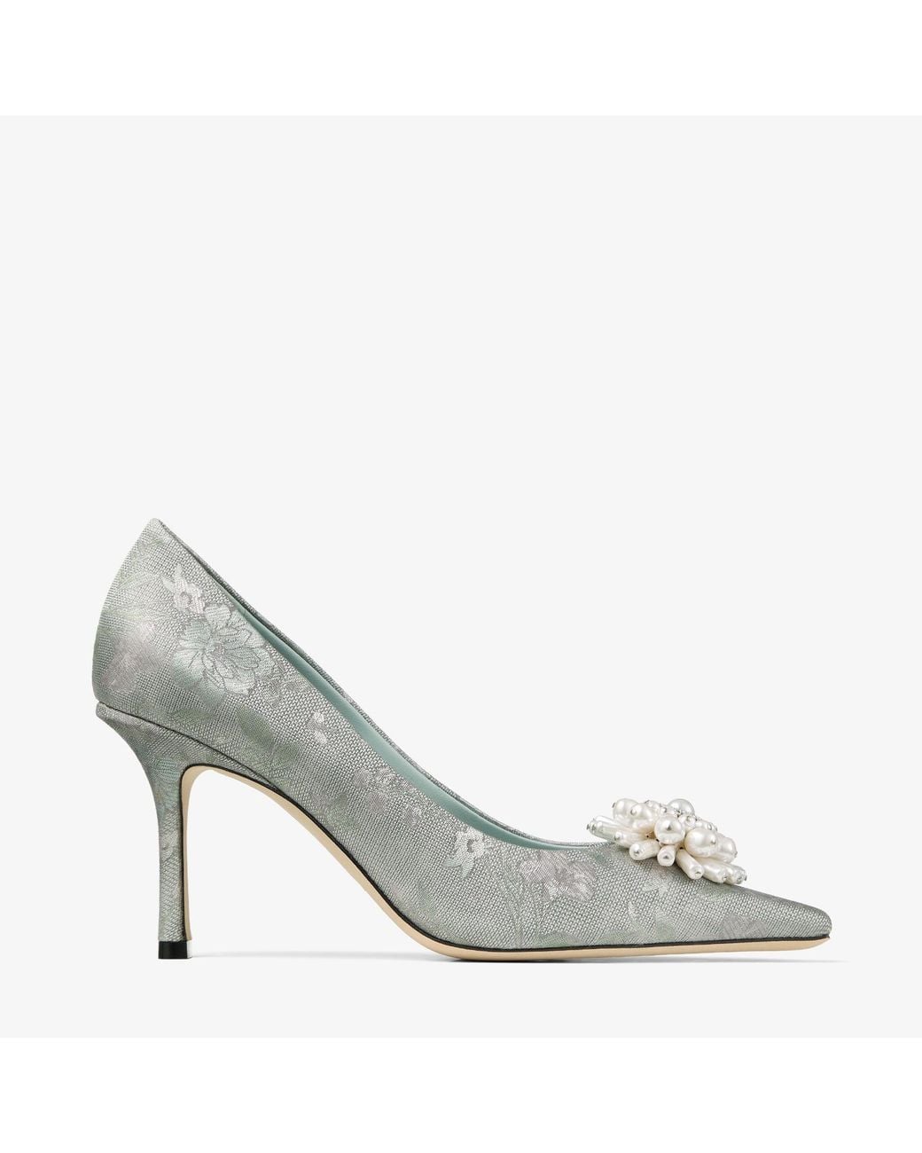 Jimmy Choo Gray Ines Pump 85
