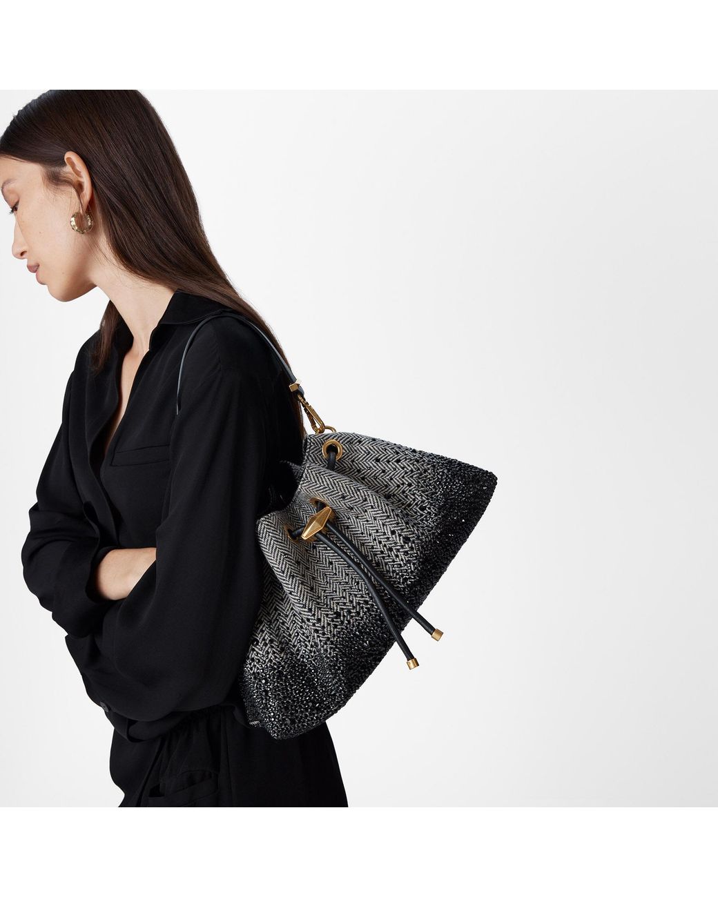 Jimmy Choo Gray Cinch Medium