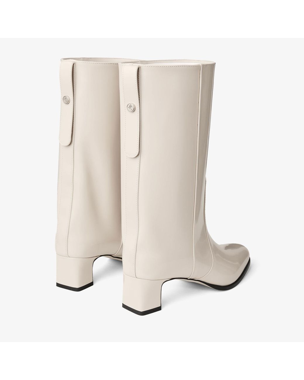 Jimmy Choo White Caly Mid 45