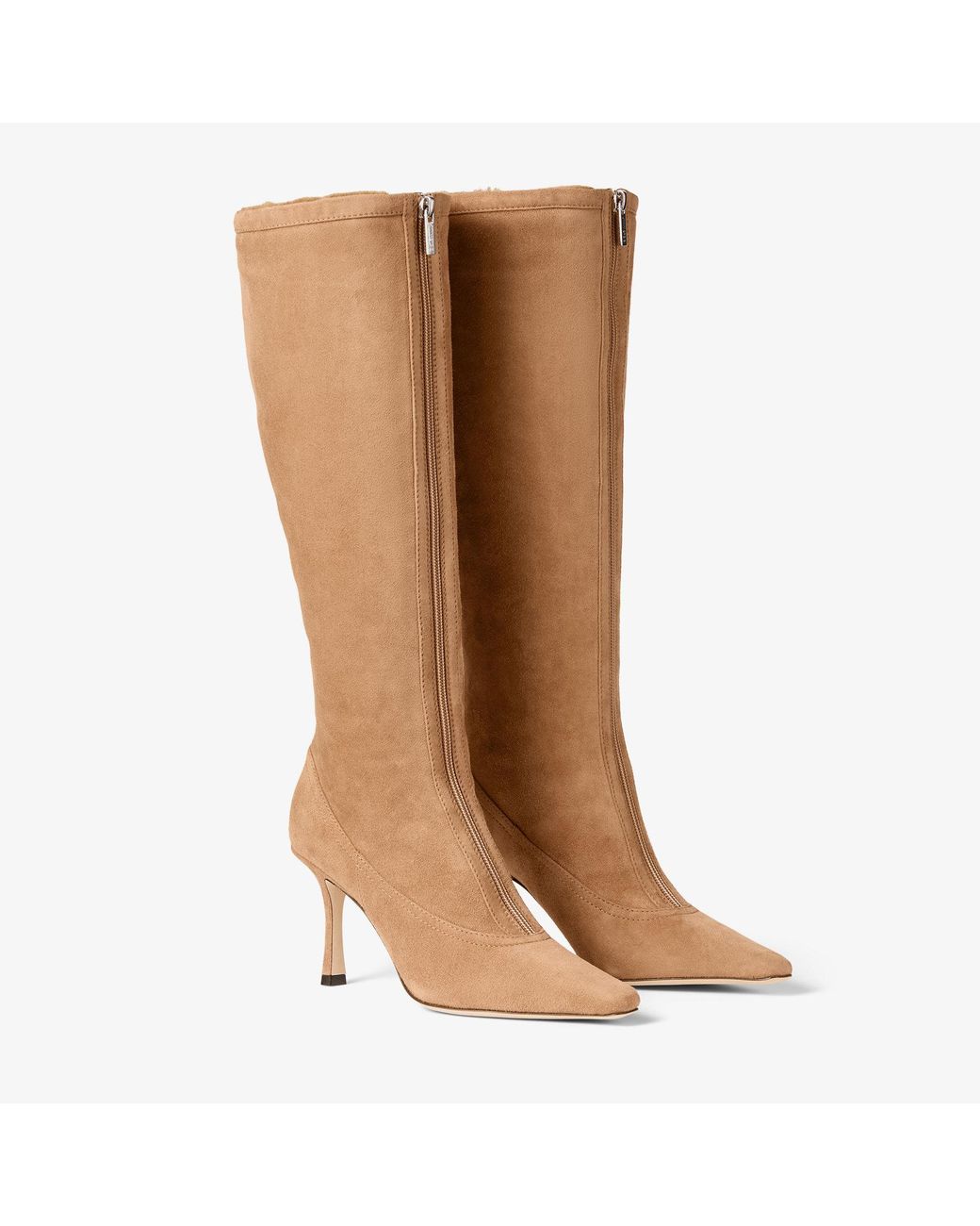Jimmy Choo Brown Jozi Knee Boot 85