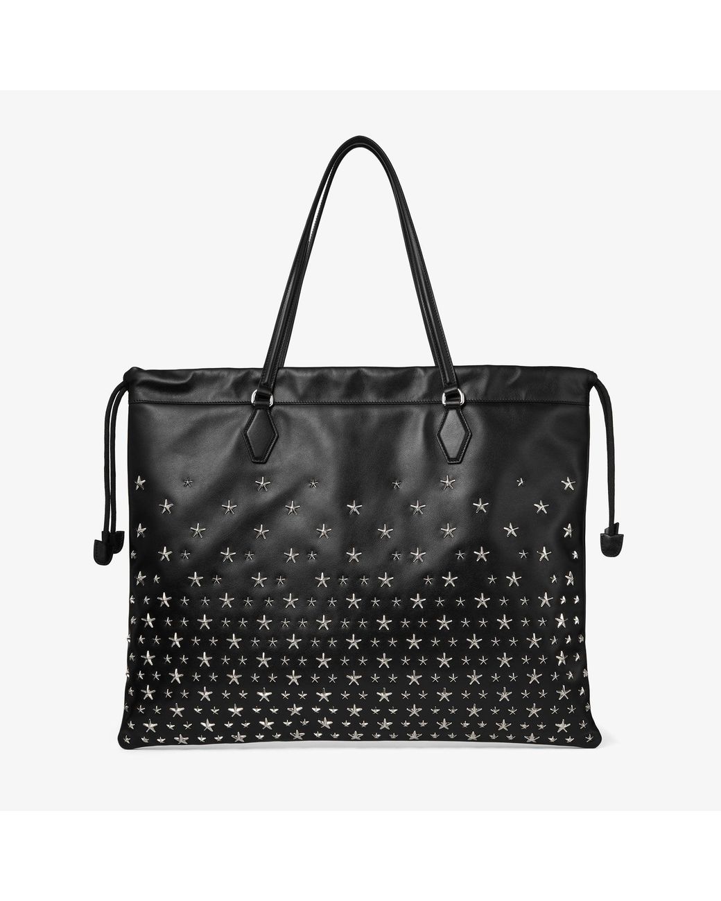 Jimmy Choo Black Drawstring Tote Medium