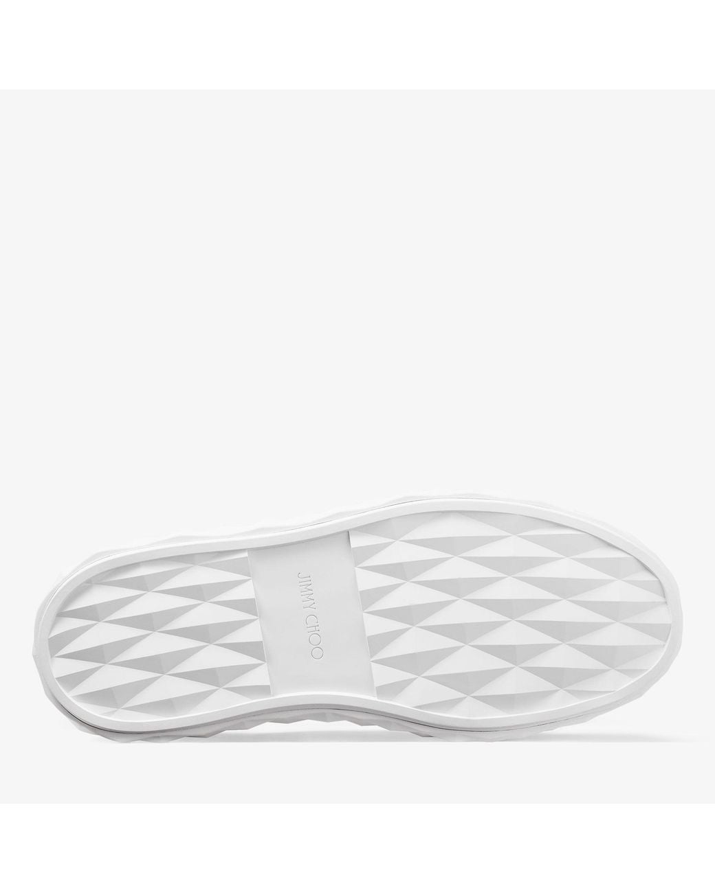 Jimmy Choo White Diamond Maxi Low-Top Sneakers for men