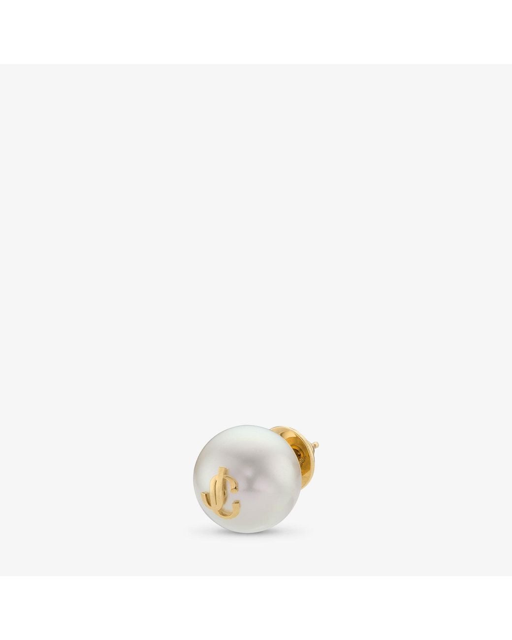Jimmy Choo Metallic Maxi Pearl Studs
