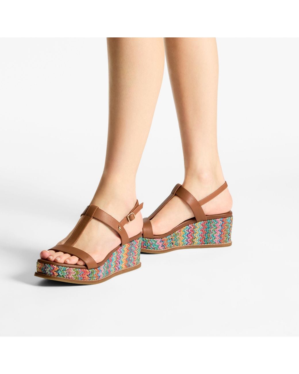 Jimmy Choo Brown Theia Wedge 60