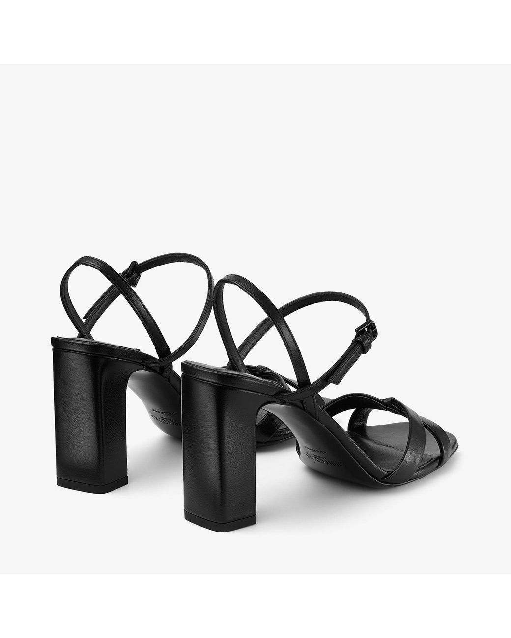 Jimmy Choo Black Elsy Block Heel 85