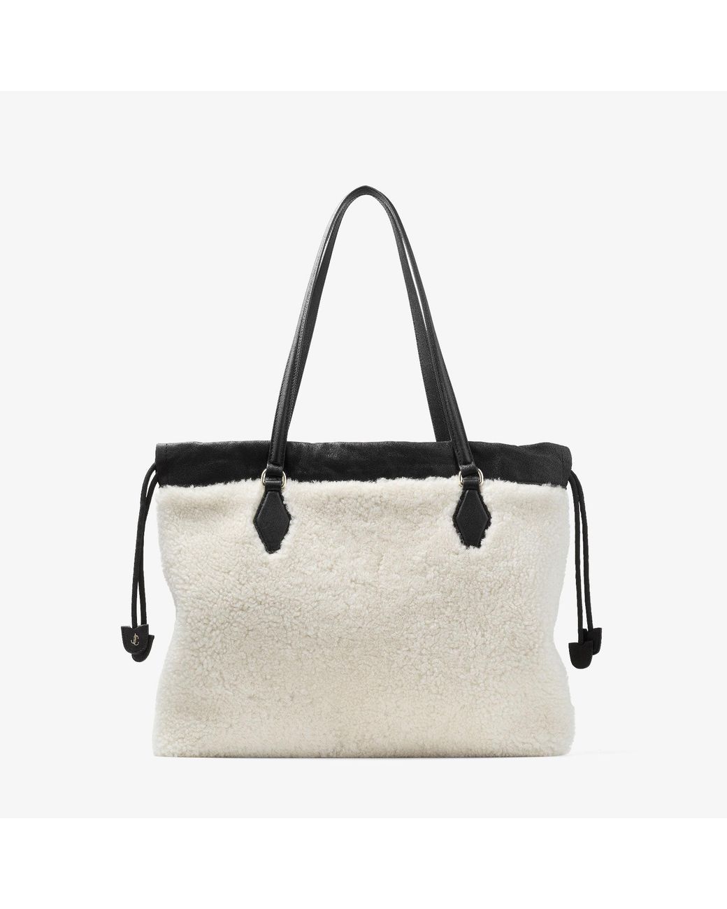 Jimmy Choo Natural Drawstring Tote Medium