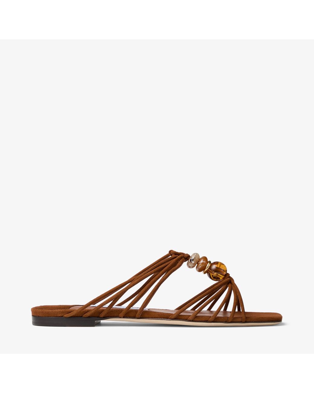 Jimmy Choo Brown Lova Mule Flat