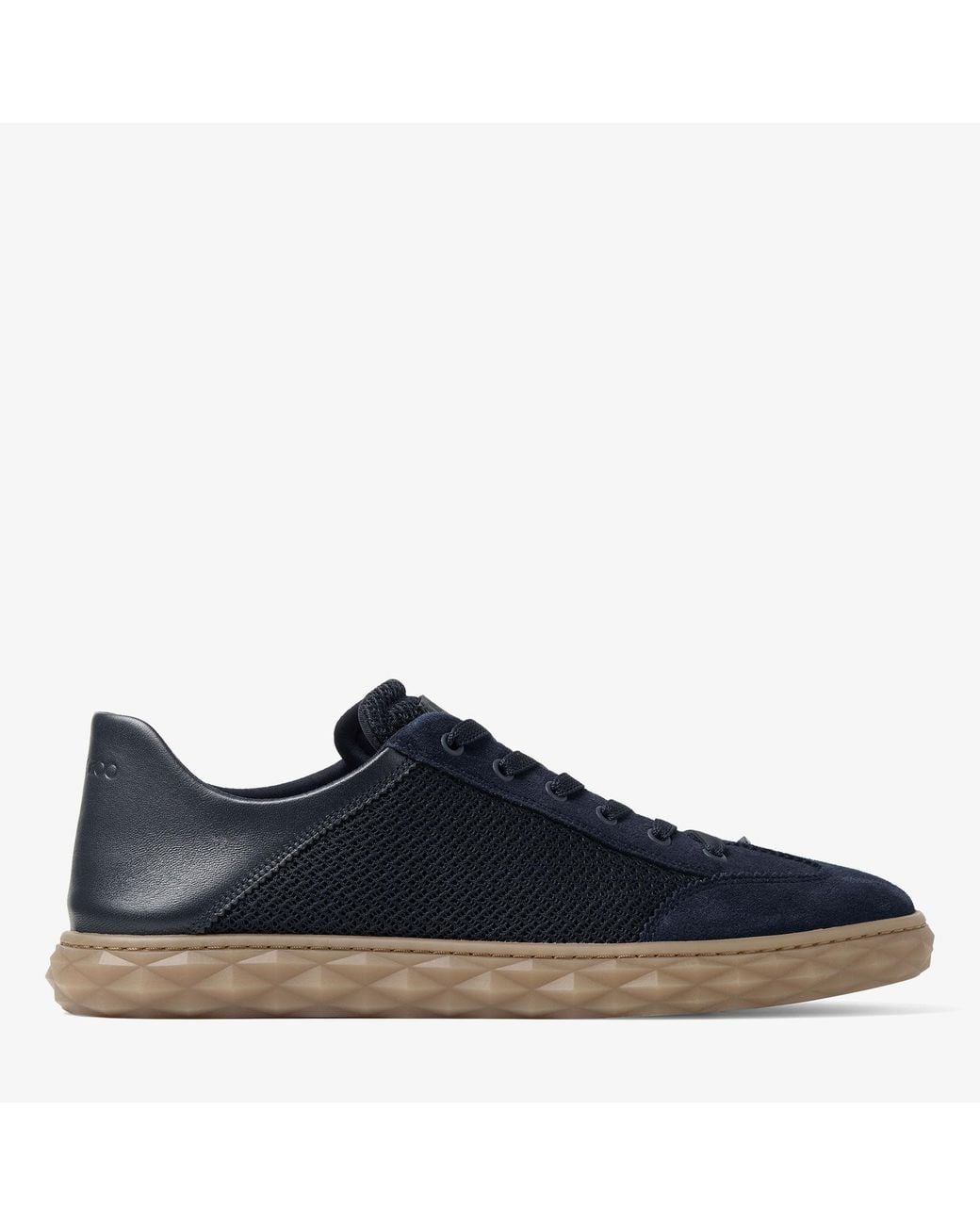 Jimmy Choo Blue Diamond Flex Midnight Mix Leather Mix And Textured Air Mesh Low Top Trainers for men