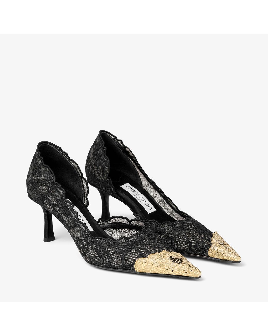 Jimmy Choo Black Faiz Pump 65