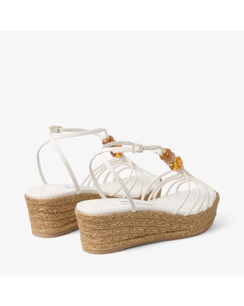 Jimmy Choo White Lemi Wedge 50