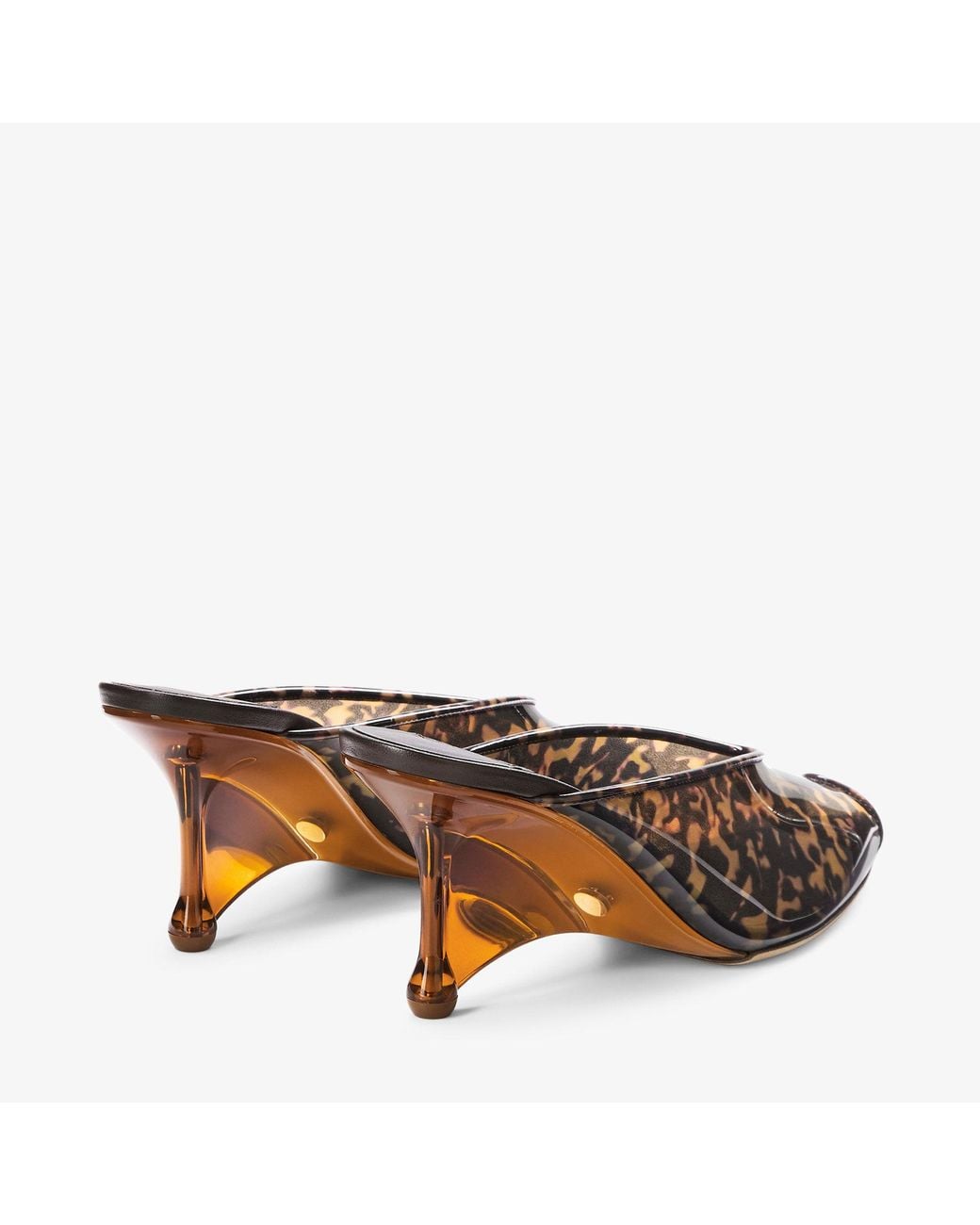 Jimmy Choo Brown Glace Mule 80