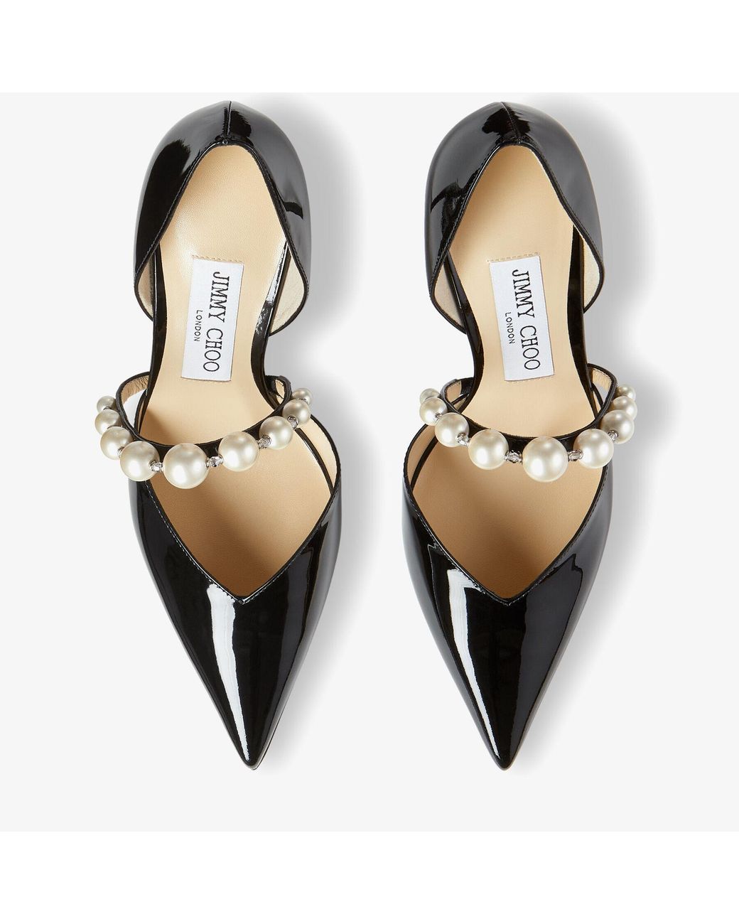Jimmy Choo Black Aurelie 85 Patent Pump