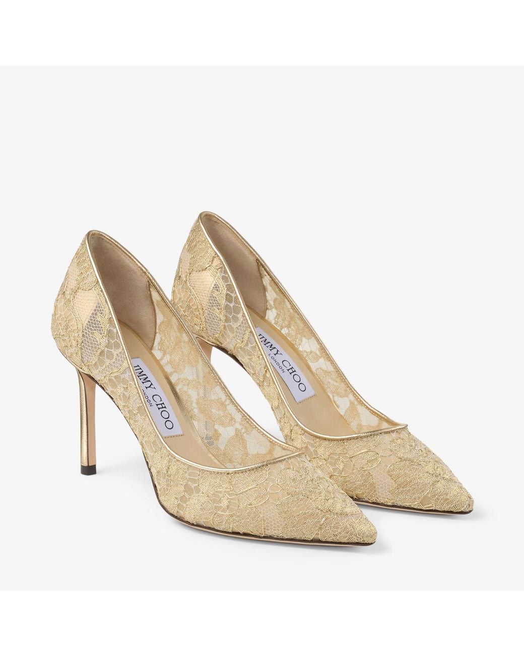 Jimmy Choo Metallic Romy 85