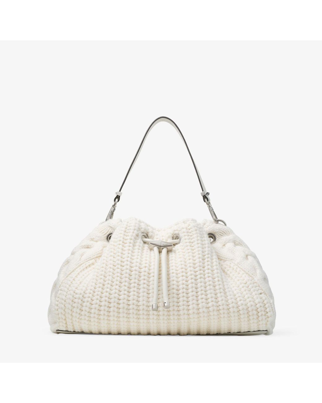 Jimmy Choo White Cinch Medium