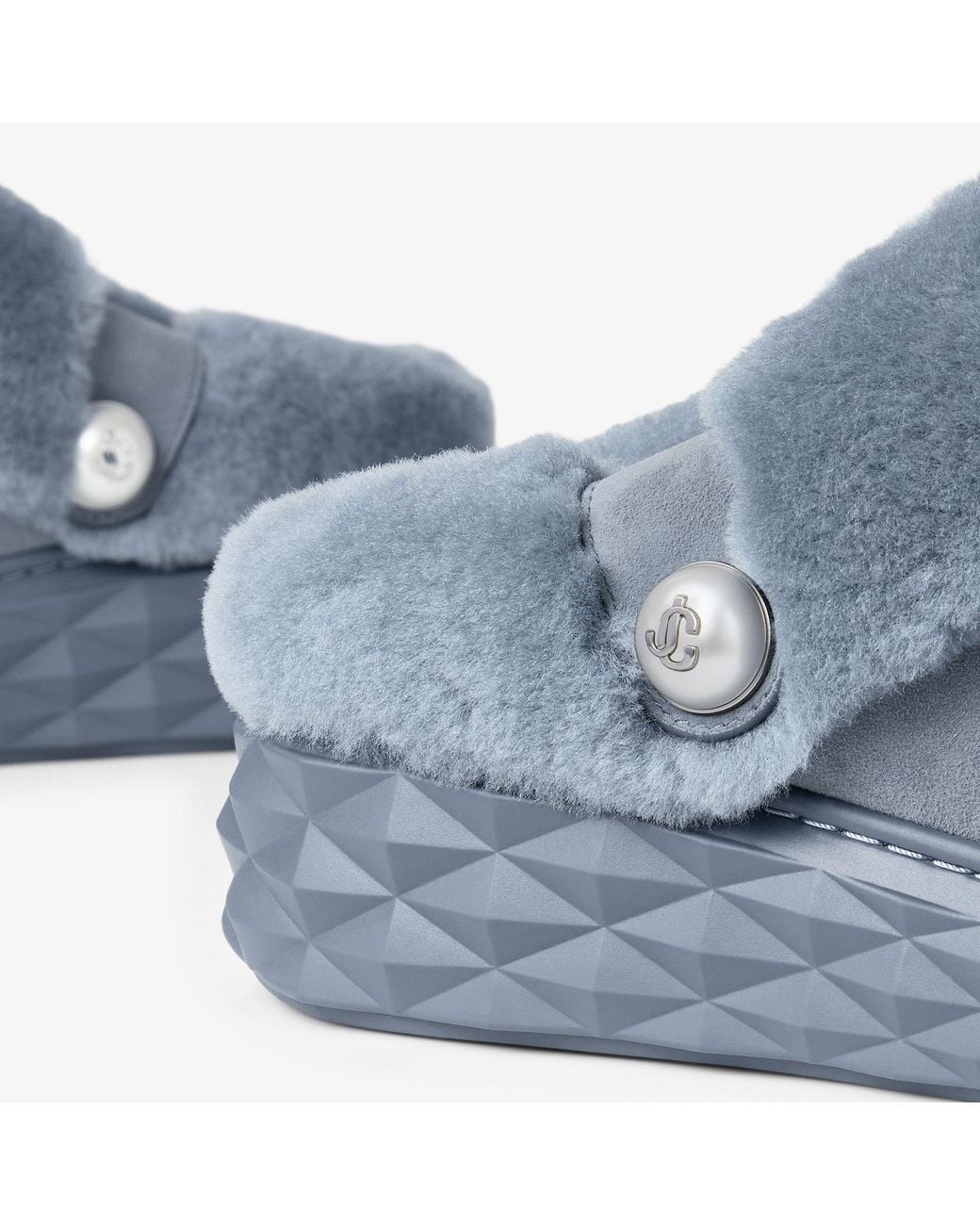 Jimmy Choo Blue Diamond Maxi Mule F