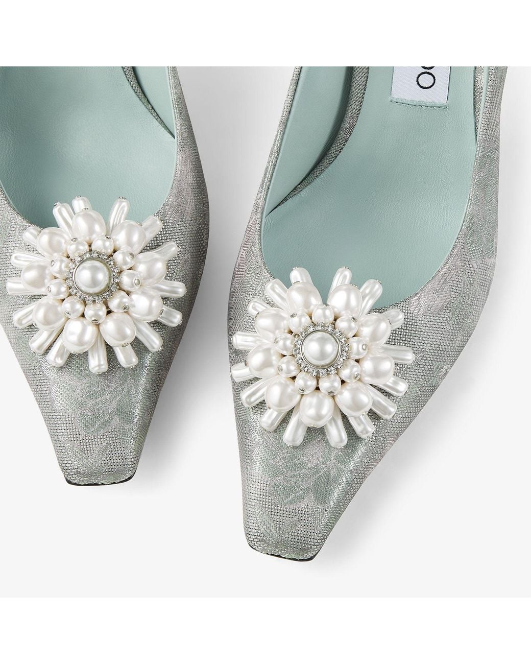 Jimmy Choo Gray Ines Pump 85