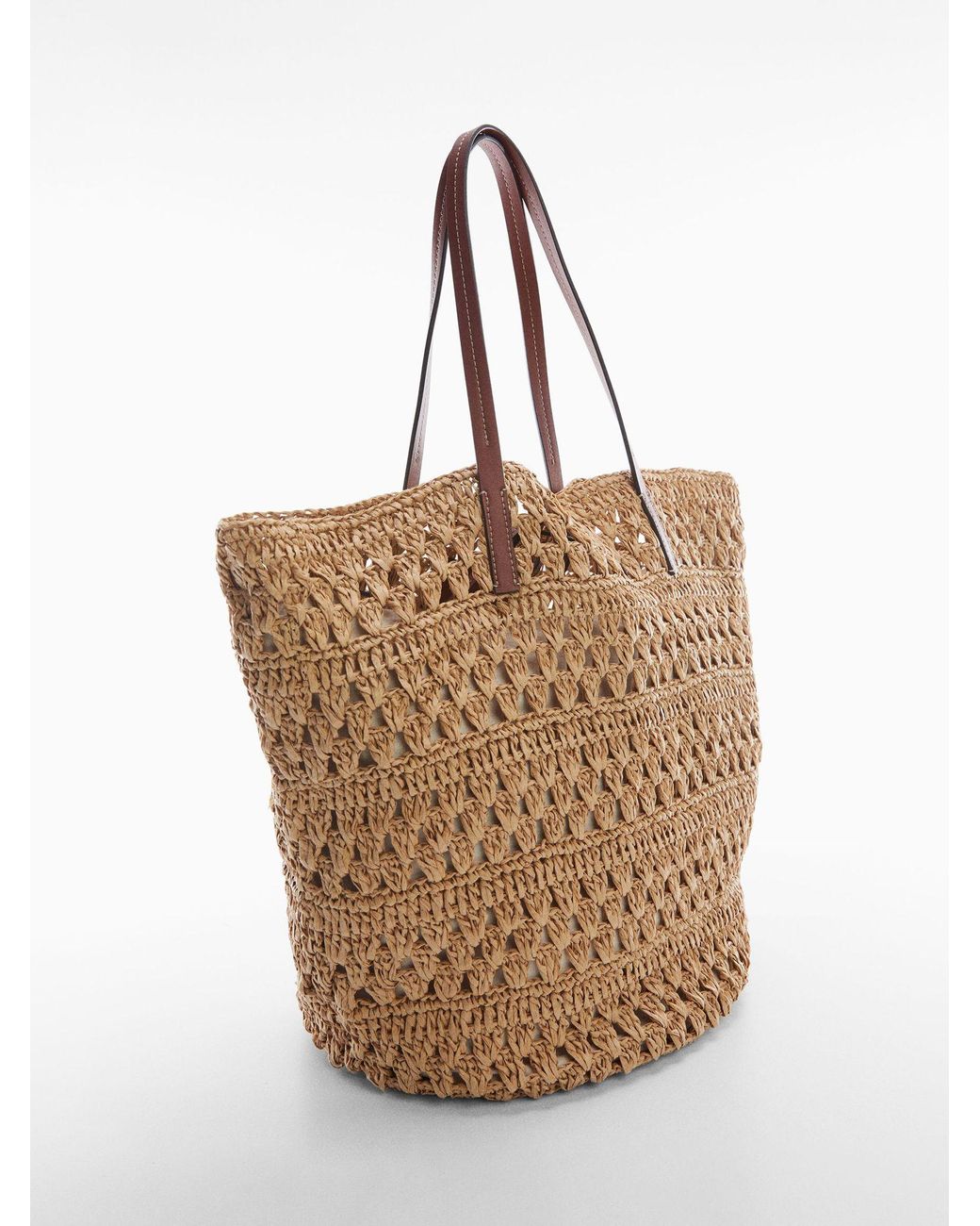 Mango Tarida Straw Bag in Natural Lyst UK