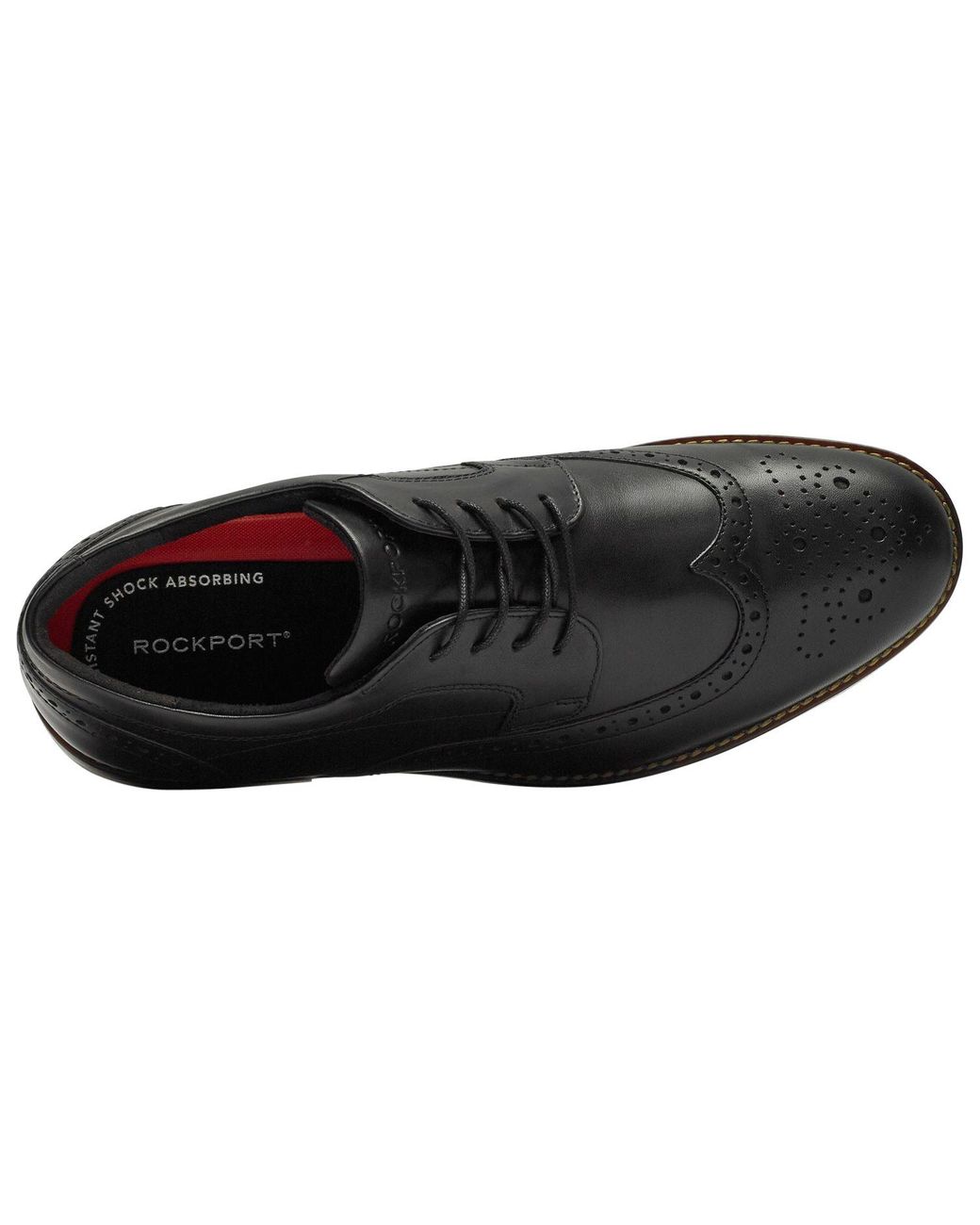 rockport black brogues