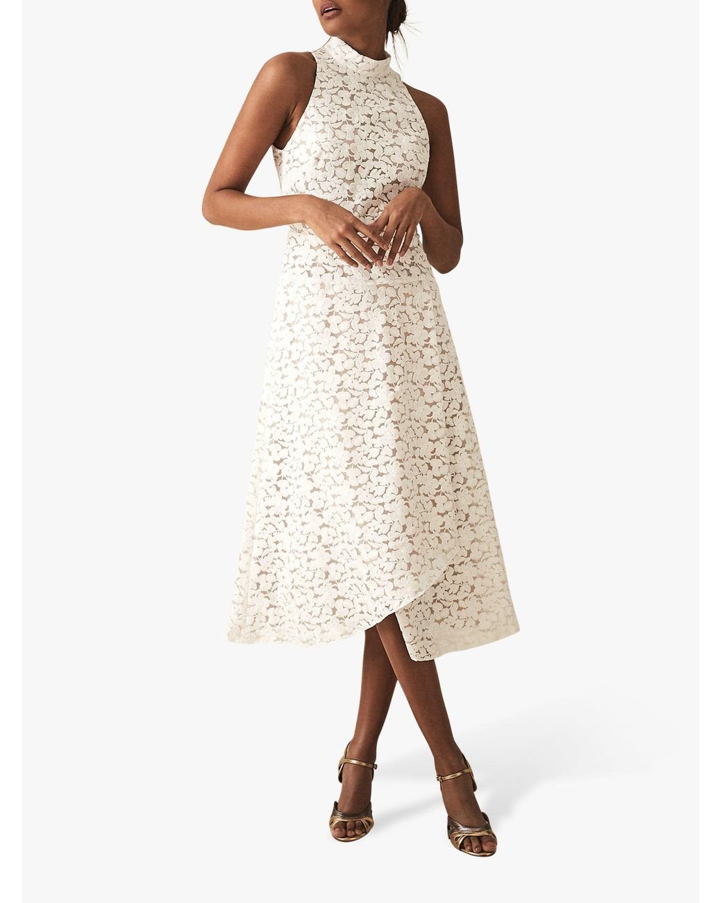 Reiss Siri Lace Dress in White Lyst UK