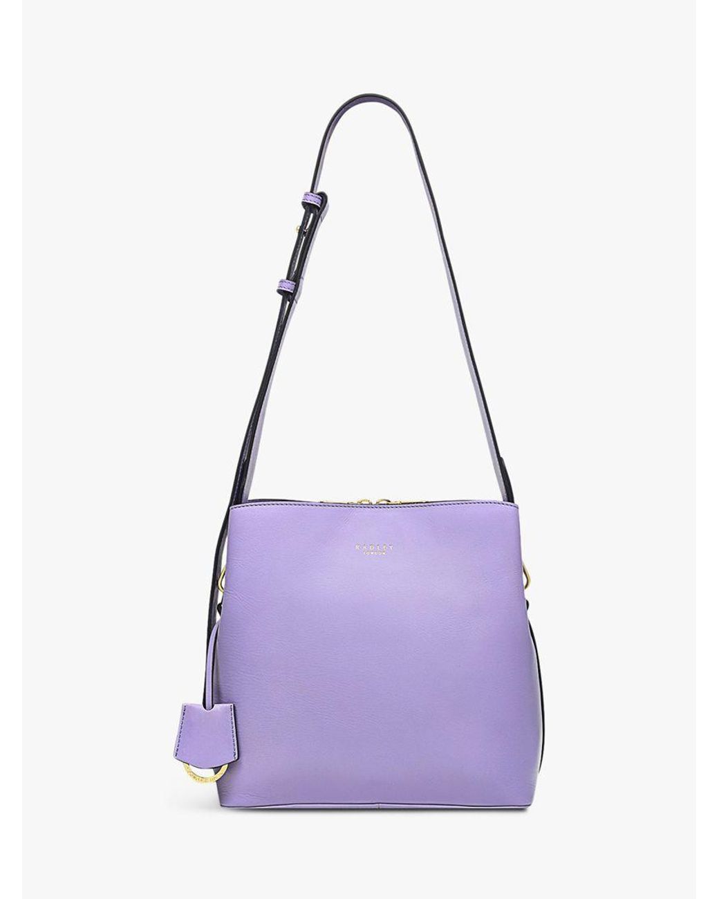 Radley Dukes Place Medium Leather Cross Body Bag in Purple Lyst UK