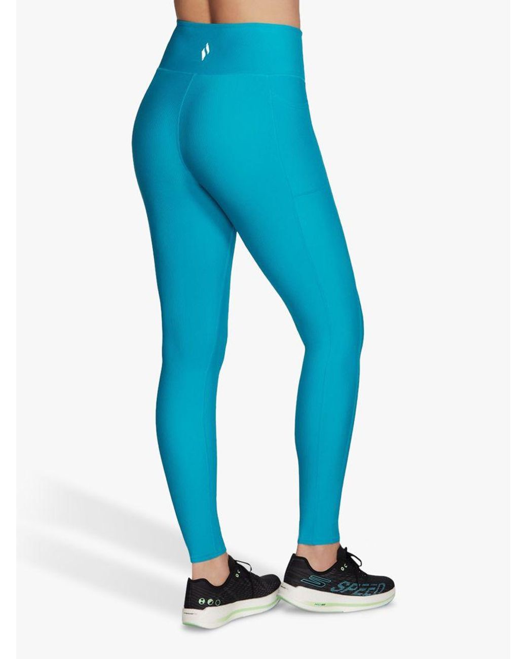 Skechers Go Flex Ribbed Leggings in Blue