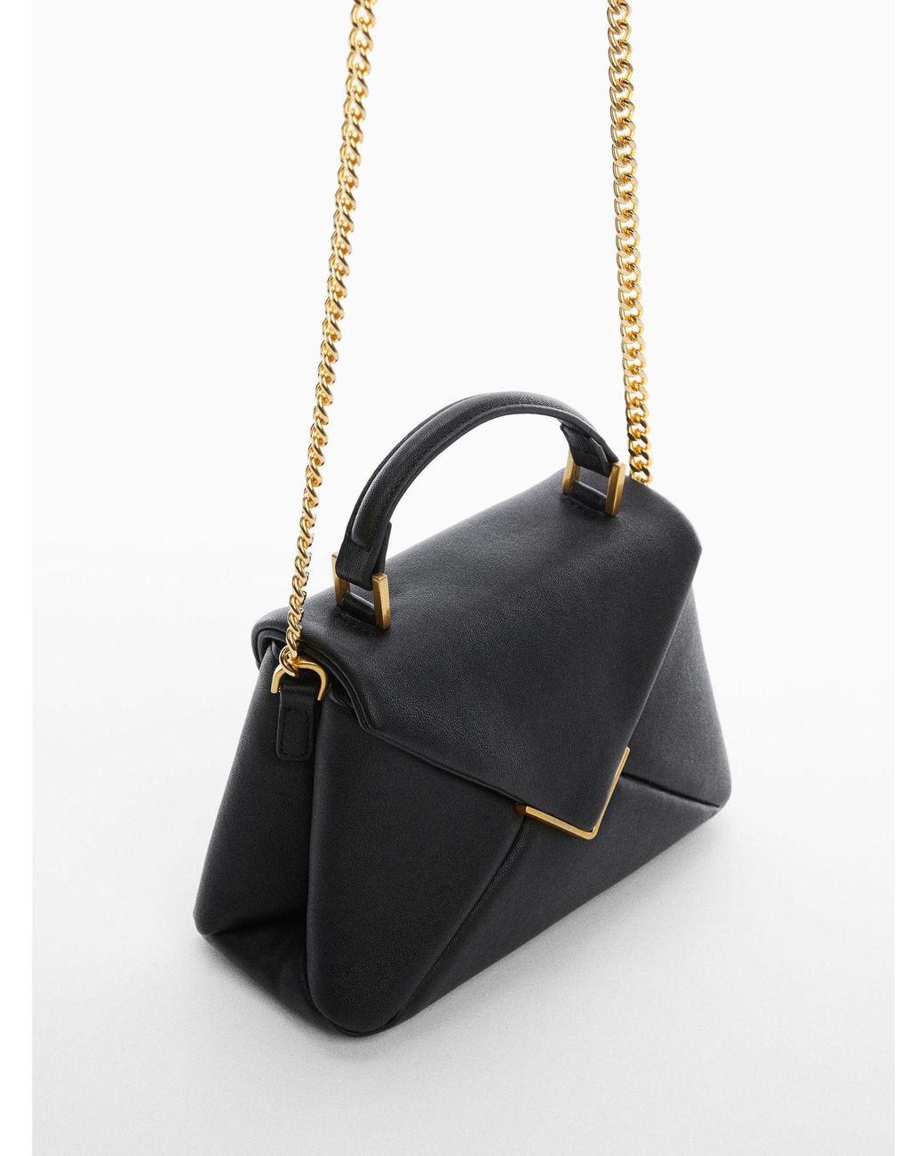 Mango Valle Chain Strap Cross Body Bag in Black Lyst UK